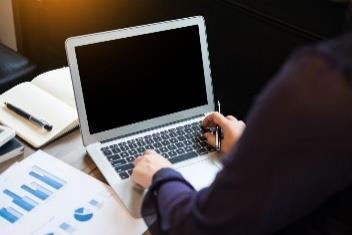 Person using laptop